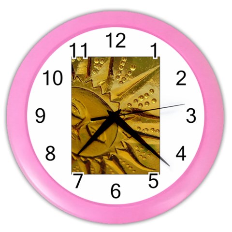 sun Color Wall Clock from ArtsNow.com Front