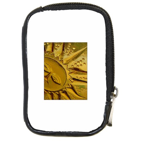 sun Compact Camera Leather Case from ArtsNow.com Front