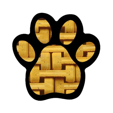 rattan Magnet (Paw Print) from ArtsNow.com Front