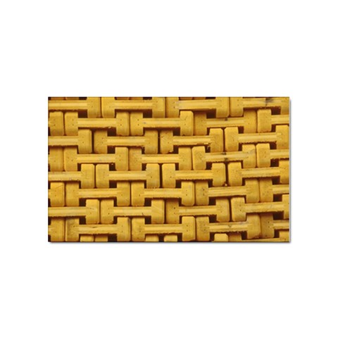 rattan Sticker Rectangular (10 pack) from ArtsNow.com Front