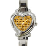 rattan Heart Italian Charm Watch