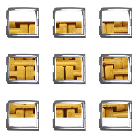 rattan Mega Link Italian Charm (9 pack) from ArtsNow.com Front