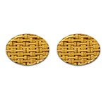 rattan Cufflinks (Oval)