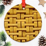 rattan Round Ornament (Two Sides)