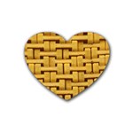 rattan Heart Coaster (4 pack)