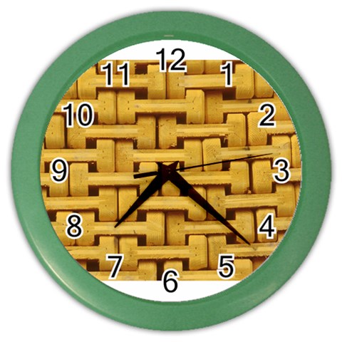 rattan Color Wall Clock from ArtsNow.com Front