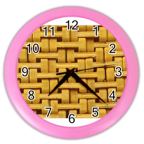 rattan Color Wall Clock from ArtsNow.com Front