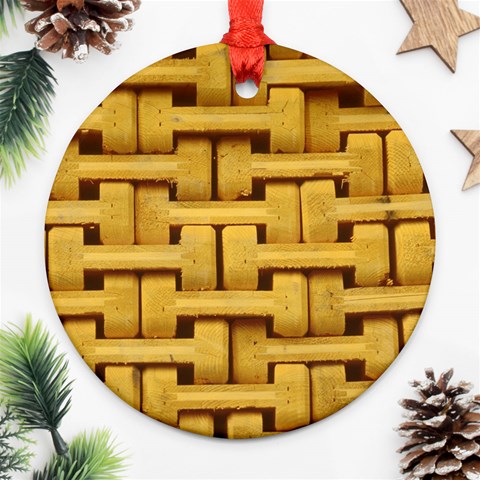 rattan Ornament (Round) from ArtsNow.com Front
