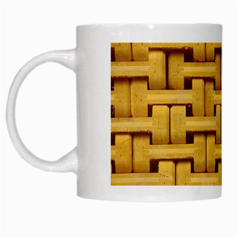 rattan White Mug from ArtsNow.com Left