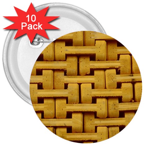 rattan 3  Button (10 pack) from ArtsNow.com Front