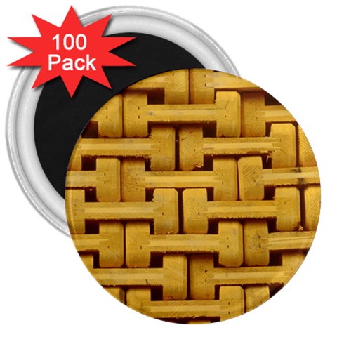 rattan 3  Magnet (100 pack) from ArtsNow.com Front