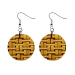 rattan 1  Button Earrings