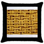 rattan Throw Pillow Case (Black)