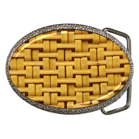 rattan Belt Buckle from ArtsNow.com Front