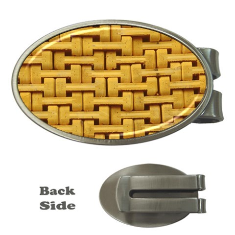 rattan Money Clip (Oval) from ArtsNow.com Front