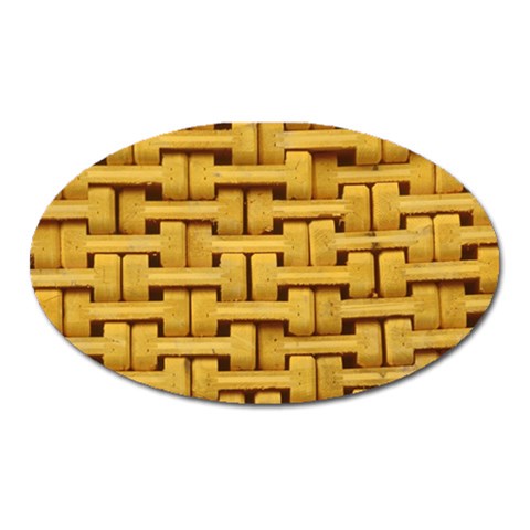 rattan Magnet (Oval) from ArtsNow.com Front