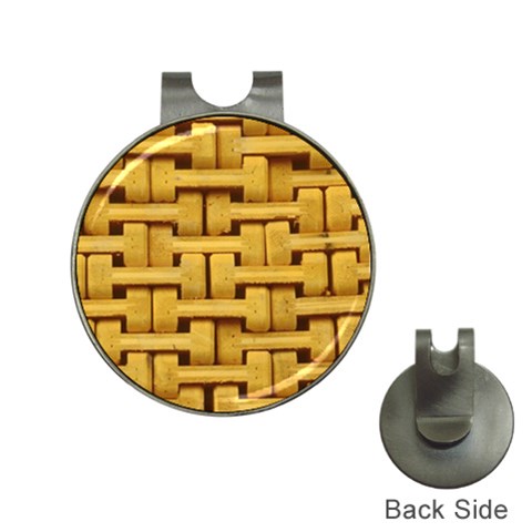 rattan Golf Ball Marker Hat Clip from ArtsNow.com Front