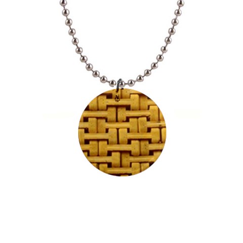 rattan 1  Button Necklace from ArtsNow.com Front