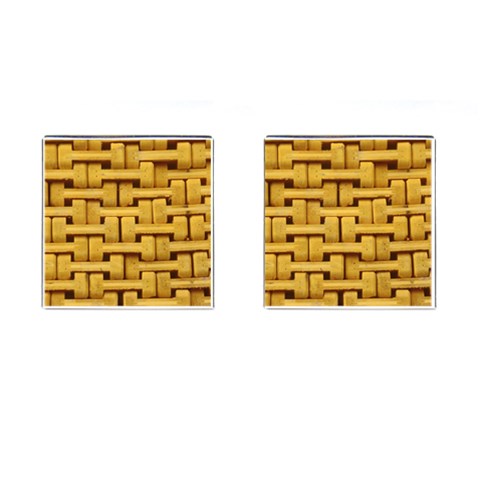 rattan Cufflinks (Square) from ArtsNow.com Front(Pair)