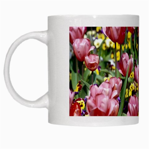 flowers White Mug from ArtsNow.com Left