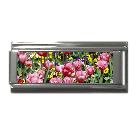 flowers Superlink Italian Charm (9mm) from ArtsNow.com Front