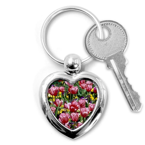 flowers Key Chain (Heart) from ArtsNow.com Front