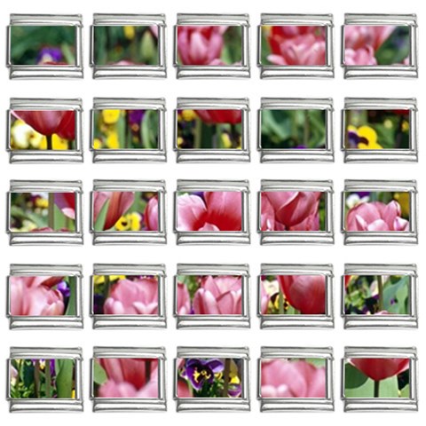 flowers 9mm Italian Charm (25 pack) from ArtsNow.com Front