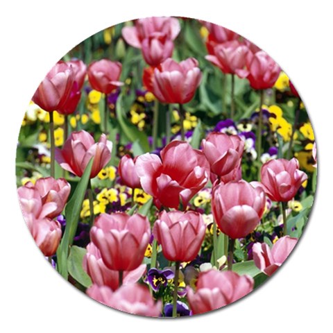 flowers Magnet 5  (Round) from ArtsNow.com Front