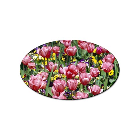 flowers Sticker Oval (100 pack) from ArtsNow.com Front