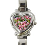 flowers Heart Italian Charm Watch