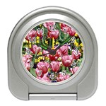 flowers Travel Alarm Clock