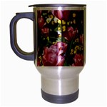 flowers Travel Mug (Silver Gray)