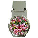 flowers Money Clip Watch