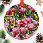 flowers Round Ornament (Two Sides)
