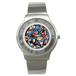 gloss-paint Stainless Steel Watch