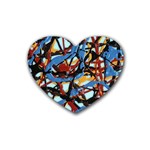 gloss-paint Heart Coaster (4 pack)