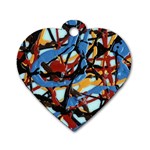 gloss-paint Dog Tag Heart (Two Sides)