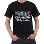 gloss-paint Black T-Shirt