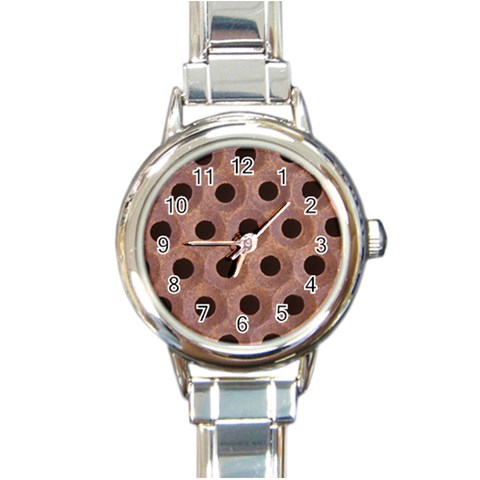 bee hives Round Italian Charm Watch from ArtsNow.com Front