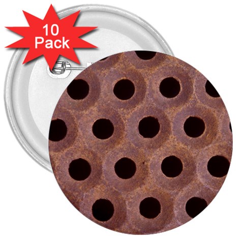 bee hives 3  Button (10 pack) from ArtsNow.com Front