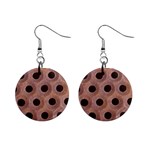 bee hives 1  Button Earrings