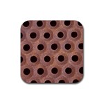 bee hives Rubber Coaster (Square)