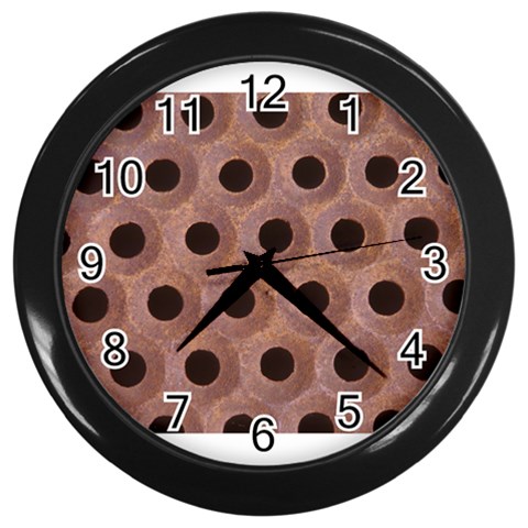 bee hives Wall Clock (Black) from ArtsNow.com Front