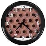 bee hives Wall Clock (Black)
