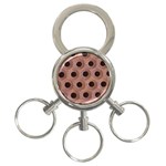bee hives 3-Ring Key Chain