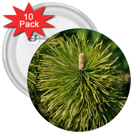 leaf 3  Button (10 pack) from ArtsNow.com Front