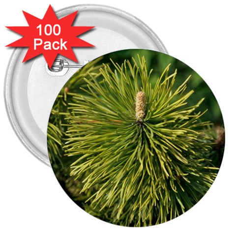 leaf 3  Button (100 pack) from ArtsNow.com Front