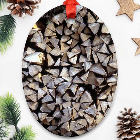 wood Ornament (Oval) from ArtsNow.com Front