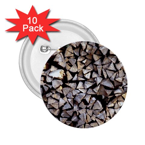 wood 2.25  Button (10 pack) from ArtsNow.com Front