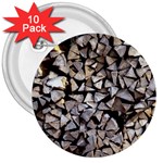 wood 3  Button (10 pack)